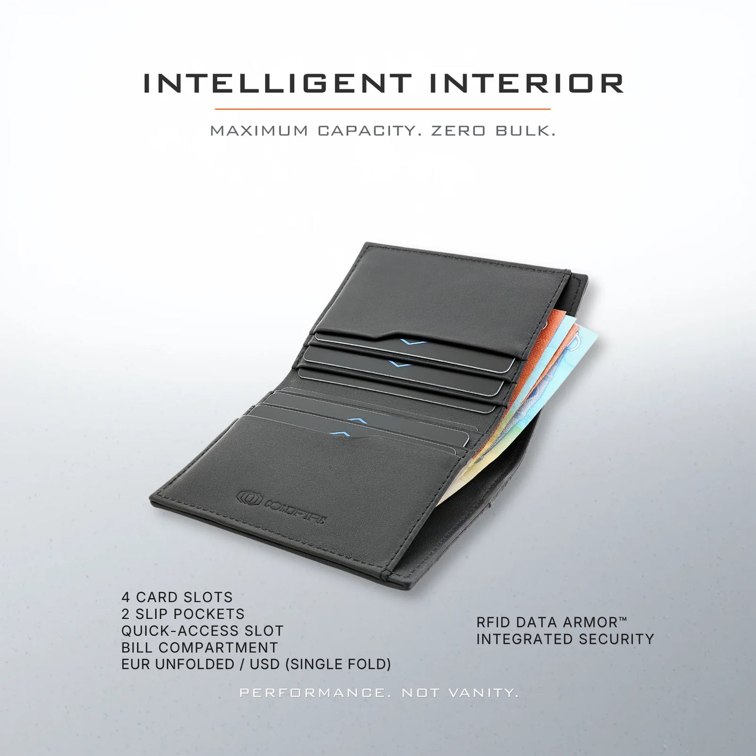 Flex One - Slim Carbon Fiber Bifold Wallet | COLDFIRE
