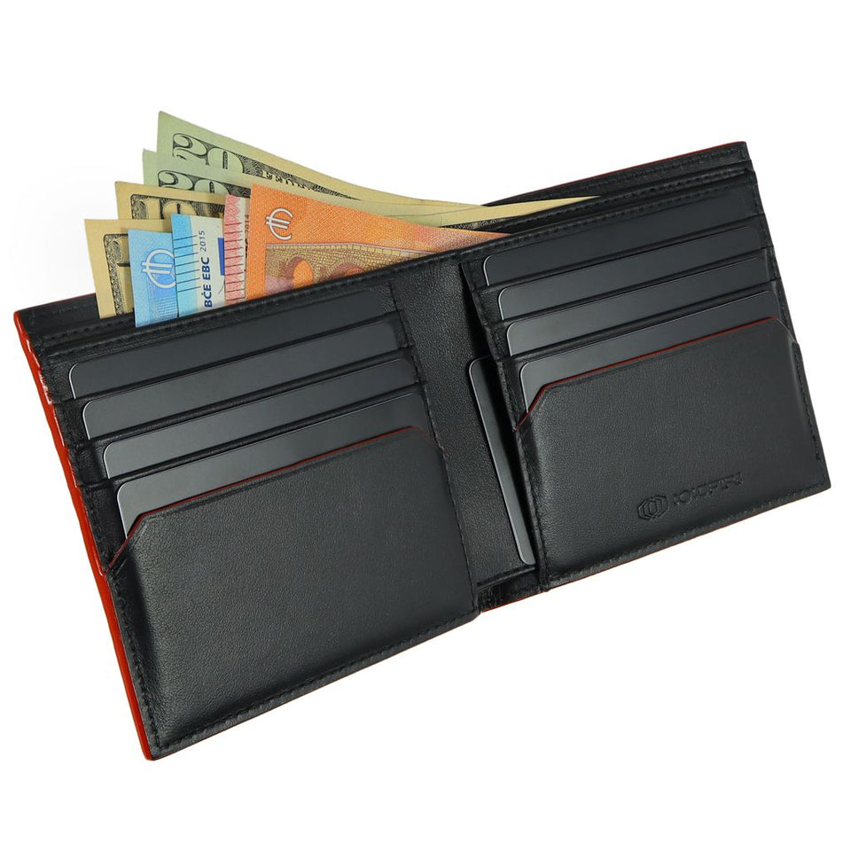 SNAKE EYE - Slim Bifold Wallet 8cc - Red