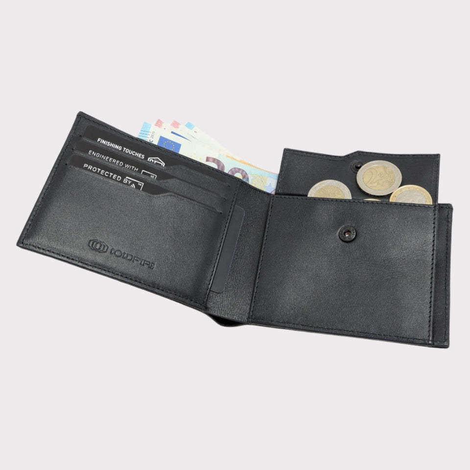 Carbon Fiber Wallet with Coin Pocket - COLDFIRE