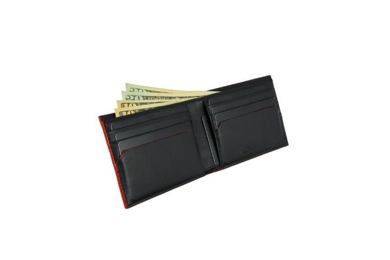 SNAKE EYE - Slim Bifold Wallet 6cc - Red - COLDFIRE