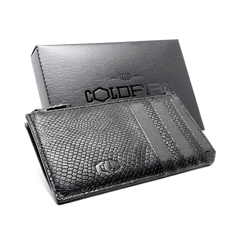 Snake Eye - Slim Leather Card Holder 10cc with Zip