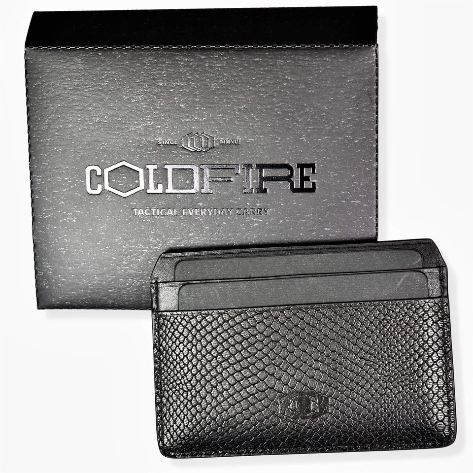 SNAKE EYE - Slim Leather Card Holder - COLDFIRE