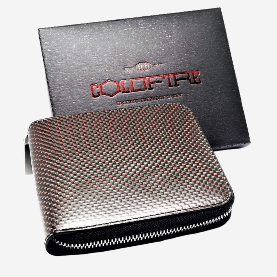 TE - Zip Around Wallet with Coin Pocket (Red) - COLDFIRE